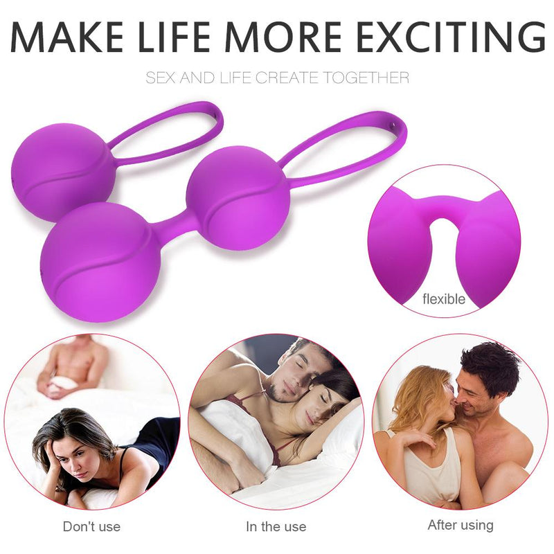 Erocit™ Purple Silicone Kegel Balls for Women - Erocit