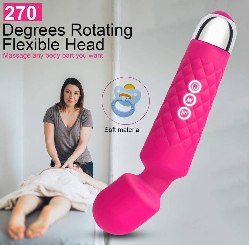 Erocit™ Pink Cordless Rechargeable Handheld Wand Massager - Erocit