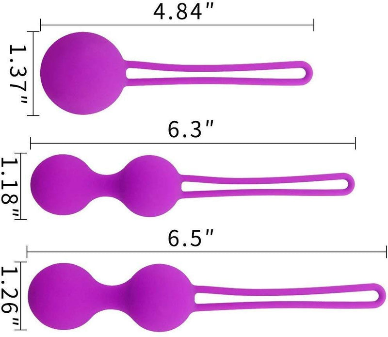 Erocit™ Kegel Balls for Women, Ben Wa Balls, Pelvic Floor Exercise and Pleasure, Medical Grade Silicone, Bladder Control Devices for Women: Beginners to Advanced - Erocit