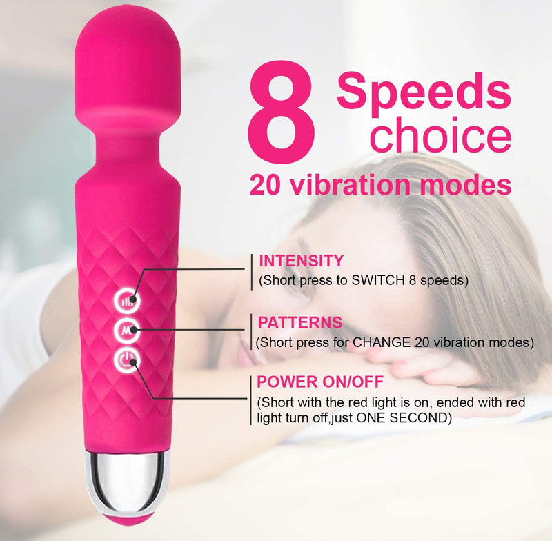 Erocit™ Pink Cordless Rechargeable Handheld Wand Massager - Erocit