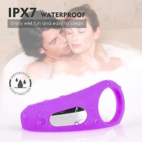 Erocit™ Purple Waterproof Cock Ring for Men with 9 Vibration Modes - Erocit