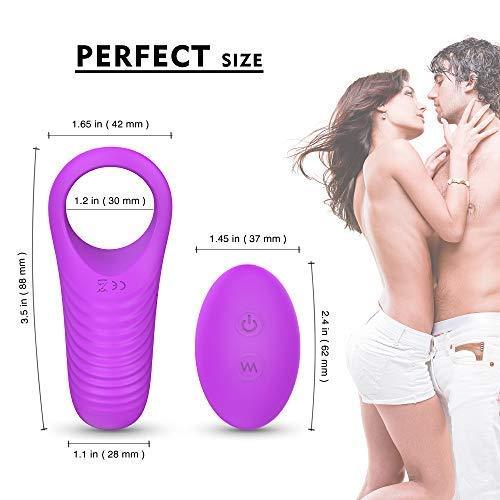 Erocit™ Purple Waterproof Cock Ring for Men with 9 Vibration Modes - Erocit