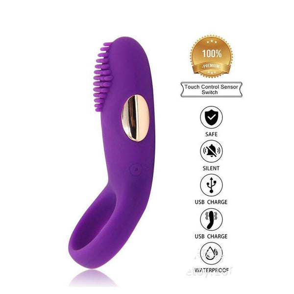 Erocit™ Purple Ultra Soft Penis Ring Stimulate Massager Sex Toys For Couple's - Erocit