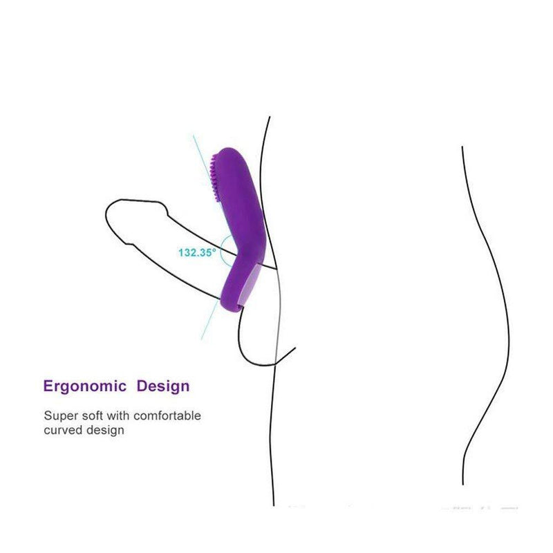 Erocit™ Purple Ultra Soft Penis Ring Stimulate Massager Sex Toys For Couple's - Erocit