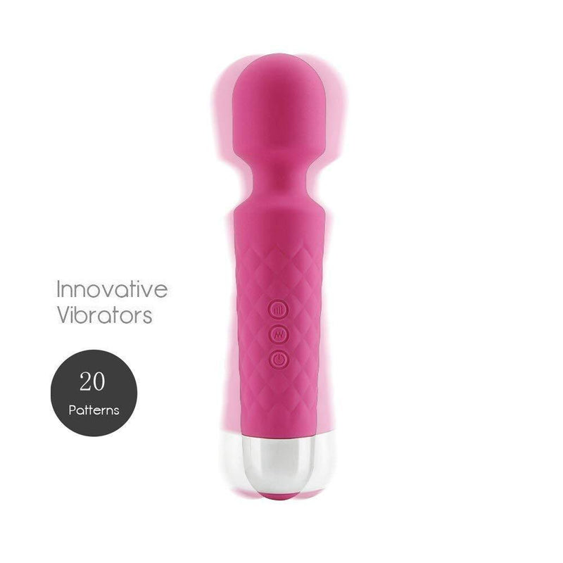 Erocit™ Pink Cordless Rechargeable Handheld Wand Massager - Erocit