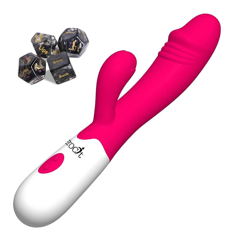 Erocit™ Combo Pack  Set of 4 Sex Dice for Couples and Rabbit Vibrator - Erocit