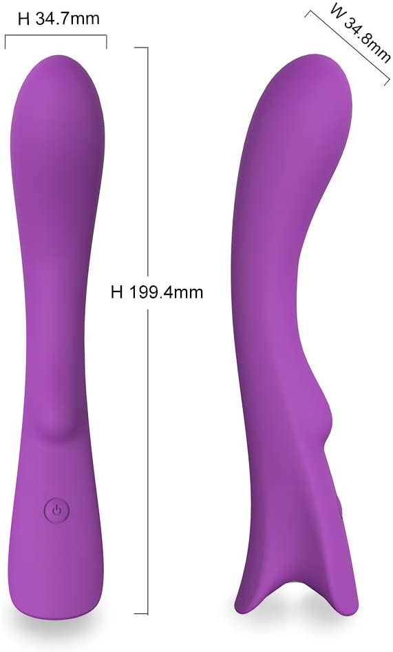 G Spot Vibrator Handheld, Pressure Relief Body with 9 Adjustable Vibration Modes (Purple) - Erocit