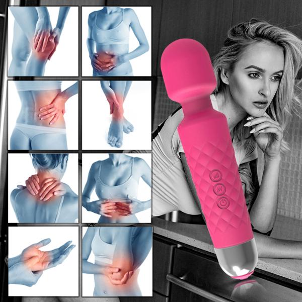 Erocit™ Pink Cordless Rechargeable Handheld Wand Massager - Erocit