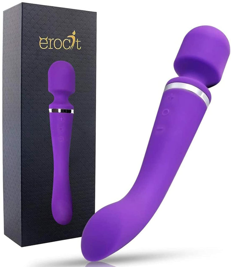 Erocit™ Handheld Wand Massager Cordless with Multi Powerful Speeds 9 Vibration Patterns - Perfect for Muscle Aches and Personal Sports Recovery - Erocit