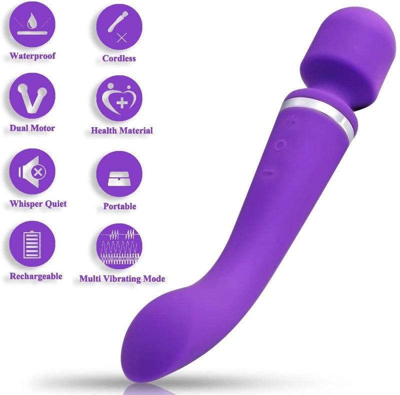 Erocit™ Handheld Wand Massager Cordless with Multi Powerful Speeds 9 Vibration Patterns - Perfect for Muscle Aches and Personal Sports Recovery - Erocit